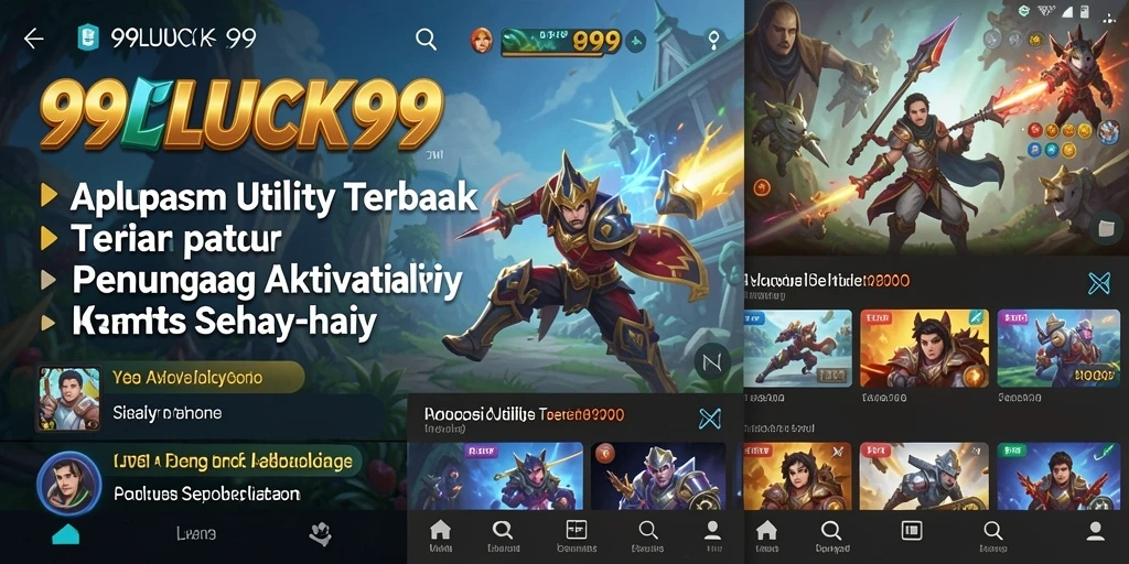 Tampilan antarmuka aplikasi 99LUCK99 yang menarik dan intuitif.