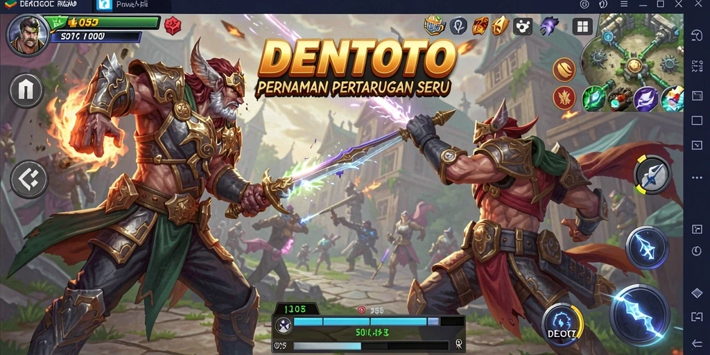 Tampilan gameplay seru dalam DENTOTO dengan strategi mendebarkan.