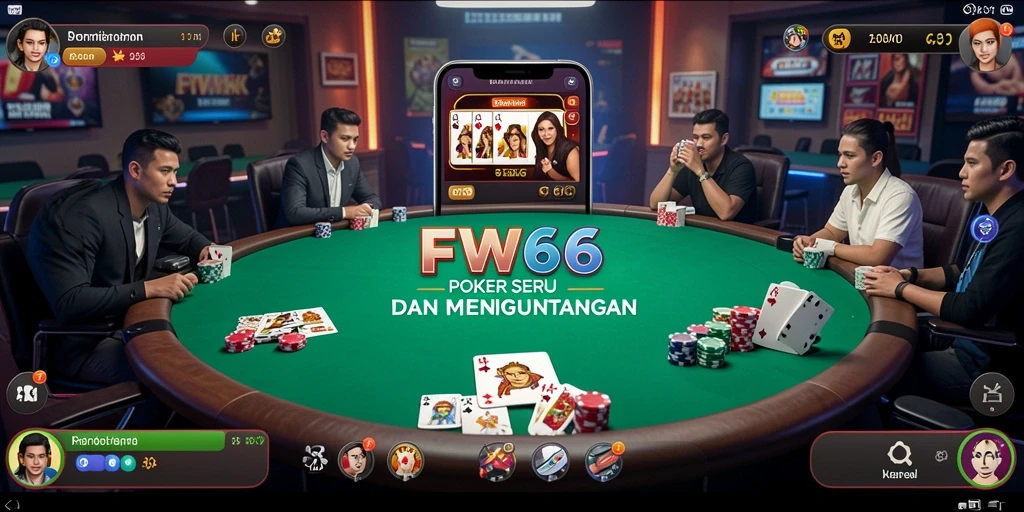 Tampilan gameplay seru di FW66 dengan pemain yang berkompetisi.