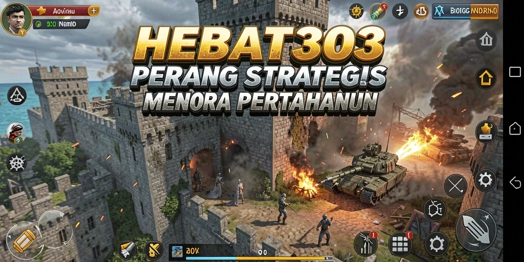 Menampilkan aksi menegangkan dalam game Tower Defense yang seru.