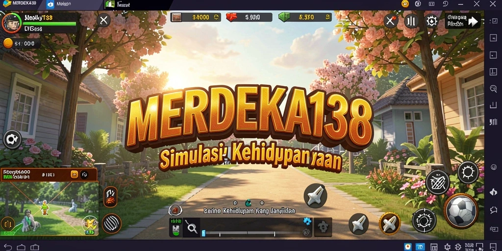 Tampilan gameplay MERDEKA138 yang menakjubkan dan penuh dengan aktivitas.