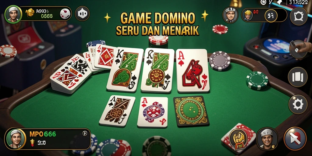 Gameplay menarik dari MPO666 yang menampilkan keseruan permainan Domino.