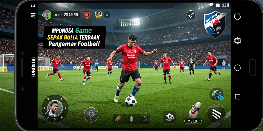 Tangkapan layar MPONUSA menampilkan aksi seru di lapangan sepak bola.