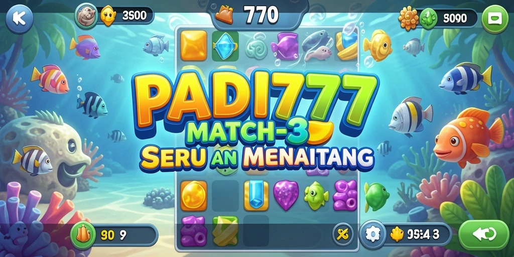 Tampilan gameplay PADI777 yang penuh warna dan strategis.