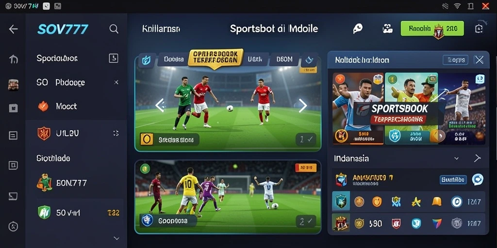 Tampilan gameplay yang seru dari SOV777 saat bertaruh pada olahraga.
