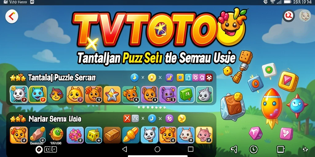Tampilan gameplay seru dan menantang dari TVTOTO.