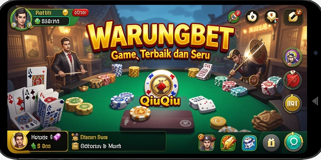 Tampilan gameplay seru dari WARUNGBET QiuQiu.