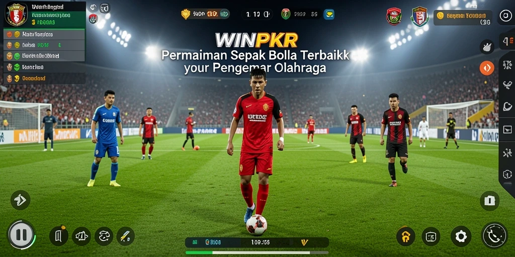 Tampilan gameplay <strong>WINPKR</strong> yang seru dan kompetitif dalam dunia sepak bola.